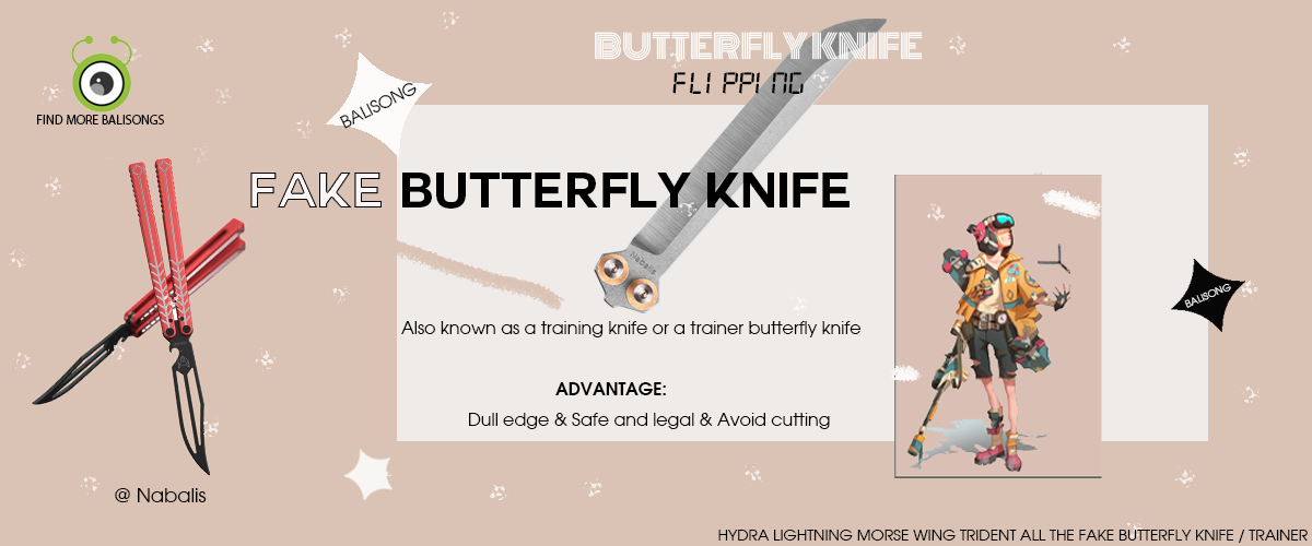Fake Butterfly Knife For Practice, Safe And Legal – Nabalis
