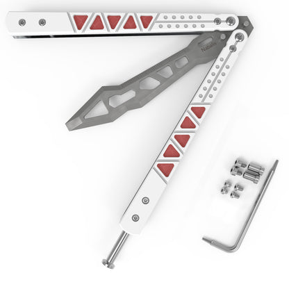 Nabalis G10 Balisong Butterfly Knife Trainer-Multifunctional-White-With Hardware