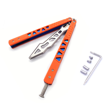 Nabalis G10 Balisong Butterfly Knife Trainer-Lightweight-Orange