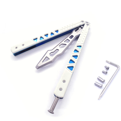 Nabalis G10 Balisong Butterfly Knife Trainer-Lightweight-White
