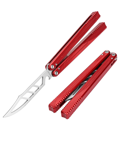 Nabalils Hydra Butterfly Knife Balisong Trainer With Bottle Opener-RED