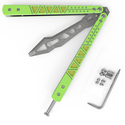 Nabalis G10 Balisong Butterfly Knife Trainer-Multifunctiona-Green
