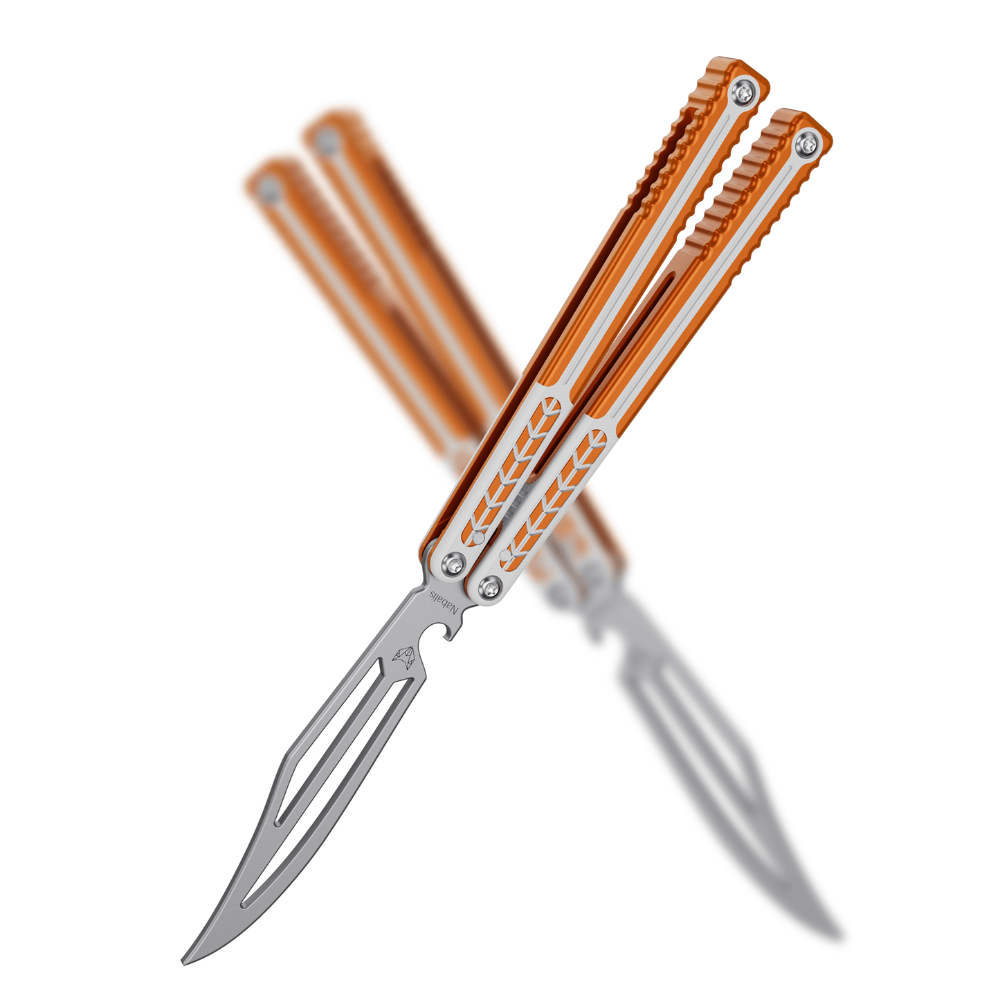 Nabalis Vulp Pro Balisong Butterfly Knife Trainer-Orange
