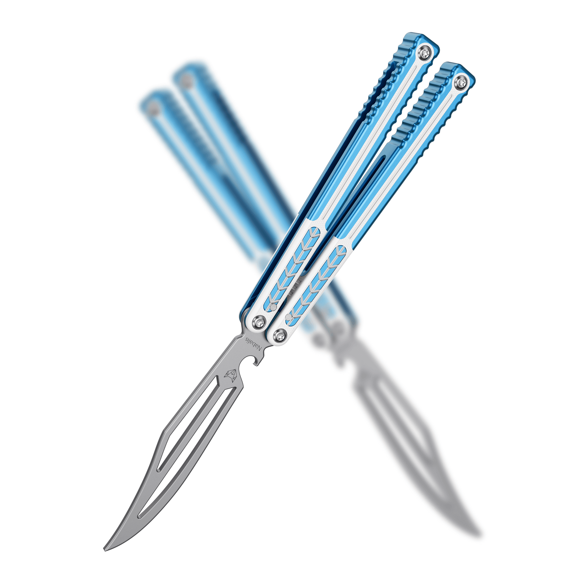 Nabalis Vulp Pro Balisong Butterfly Knife Trainer-Bule