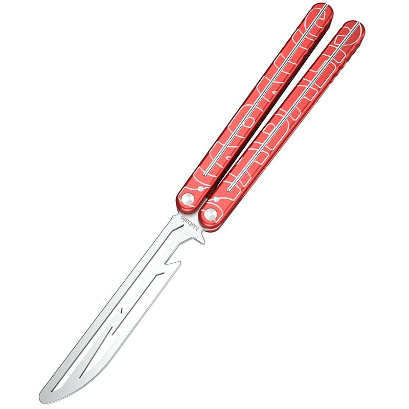 Nabalis Lightning training butterfly knife balisong-red